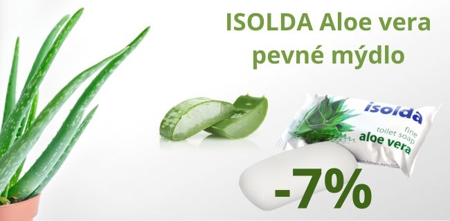 ISOLDA pevné mýdlo Aloe vera o 7% levnější!
