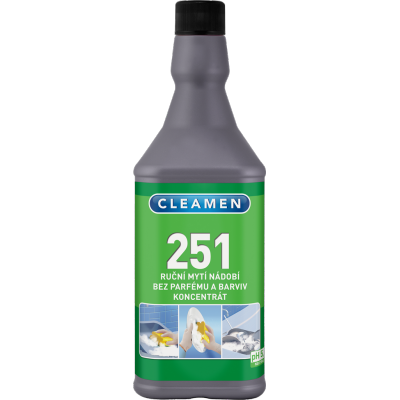 CLEAMEN 251 detergent concentrat fara parfum si culoare pentru pentru spalarea manuala a vaselor