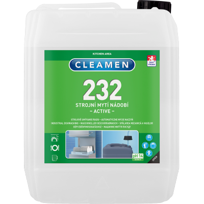 CLEAMEN 232 Solutie profesionala pentru limpezit vase ACTIVE