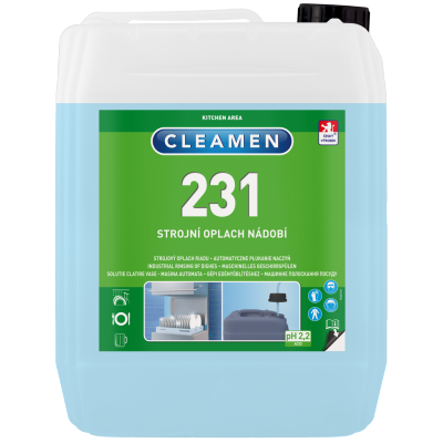 CLEAMEN 231 Solutie profesionala pentru limpezit vase