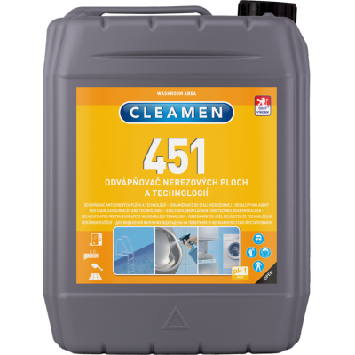 CLEAMEN 451 decalcifying agent for stainless surfaces and technology