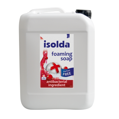 isolda foaming soap with antibacterial ingredient parfum free