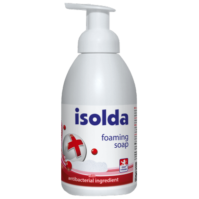isolda foaming soap with antibacterial ingredient