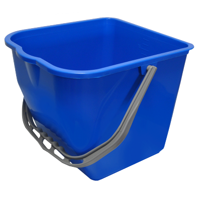 Bucket 17 L for a bucket trolley blue