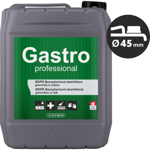CLEAMEN Gastro Professional- BDPR Bezoplachová dezinfekce povrchů a rukou 5 l