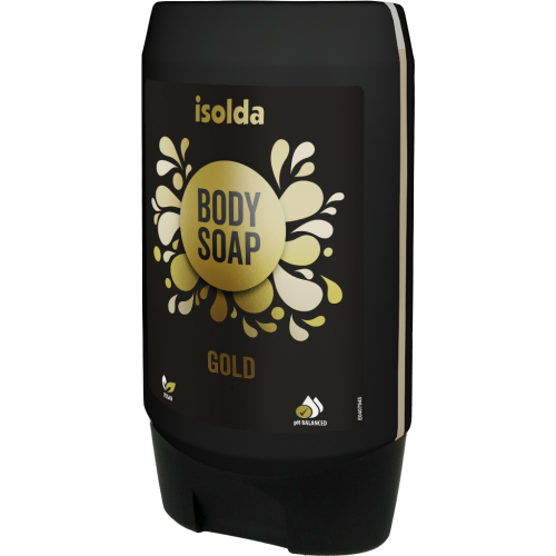 ISOLDA Gold body soap 350 ml, CLICK&GO!
