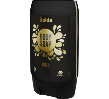ISOLDA Gold body soap 350 ml, CLICK&GO!