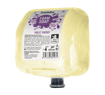 ISOLDA Violet energy foam soap 650 ml, TEAM