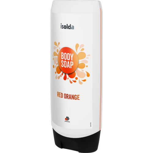 ISOLDA Red orange body soap 550 ml, CLICK&GO!