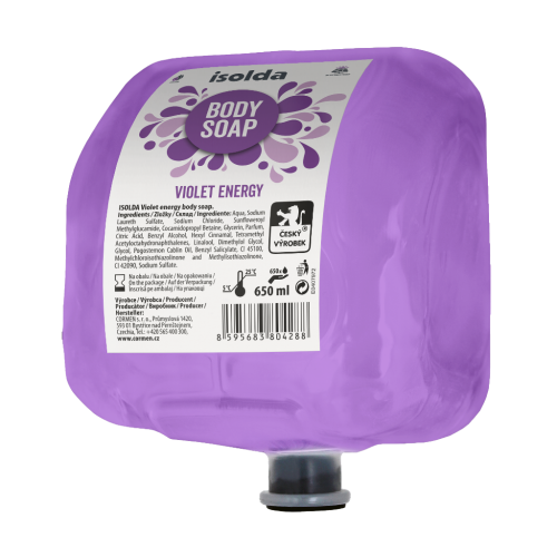 ISOLDA Violet energy body soap 650 ml, TEAM