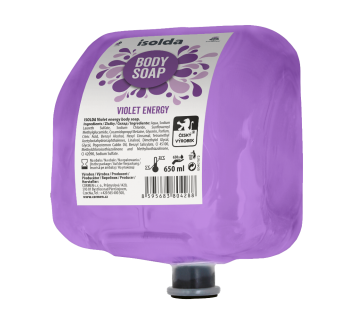 ISOLDA Violet energy body soap 650 ml, TEAM