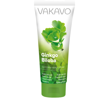 VAKAVO Glycerínový krém na ruky s ginkom dvojlaločným 100 ml
