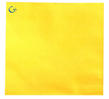CLEAMAX Fine 40x40cm yellow, 12 pcs