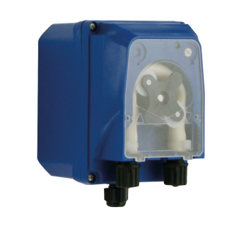 Peristaltic pump for machine dishwashing rinse aid