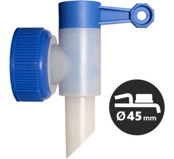 CLEAMEN Ablasshahn für Kanister 5 l (45 mm)