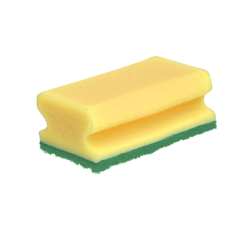 Sponge 6x9 cm with pad 10 pcs