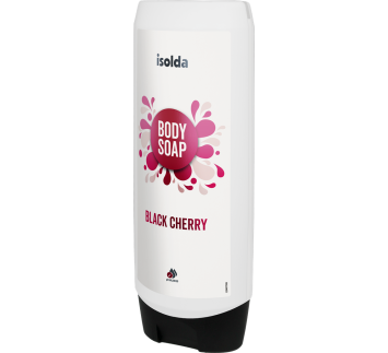 ISOLDA Black cherry body soap 550 ml, CLICK&GO!
