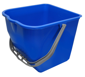 Bucket 17 L for a bucket trolley blue