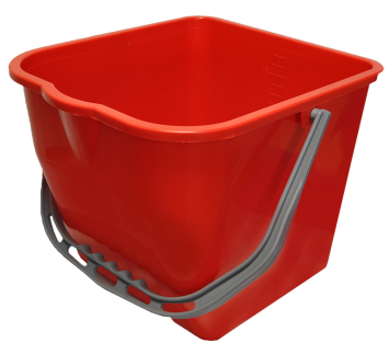 Bucket 17 l for a bucket trolley red