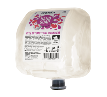 ISOLDA With antibacterial ingredient hand soap 650 ml, TEAM